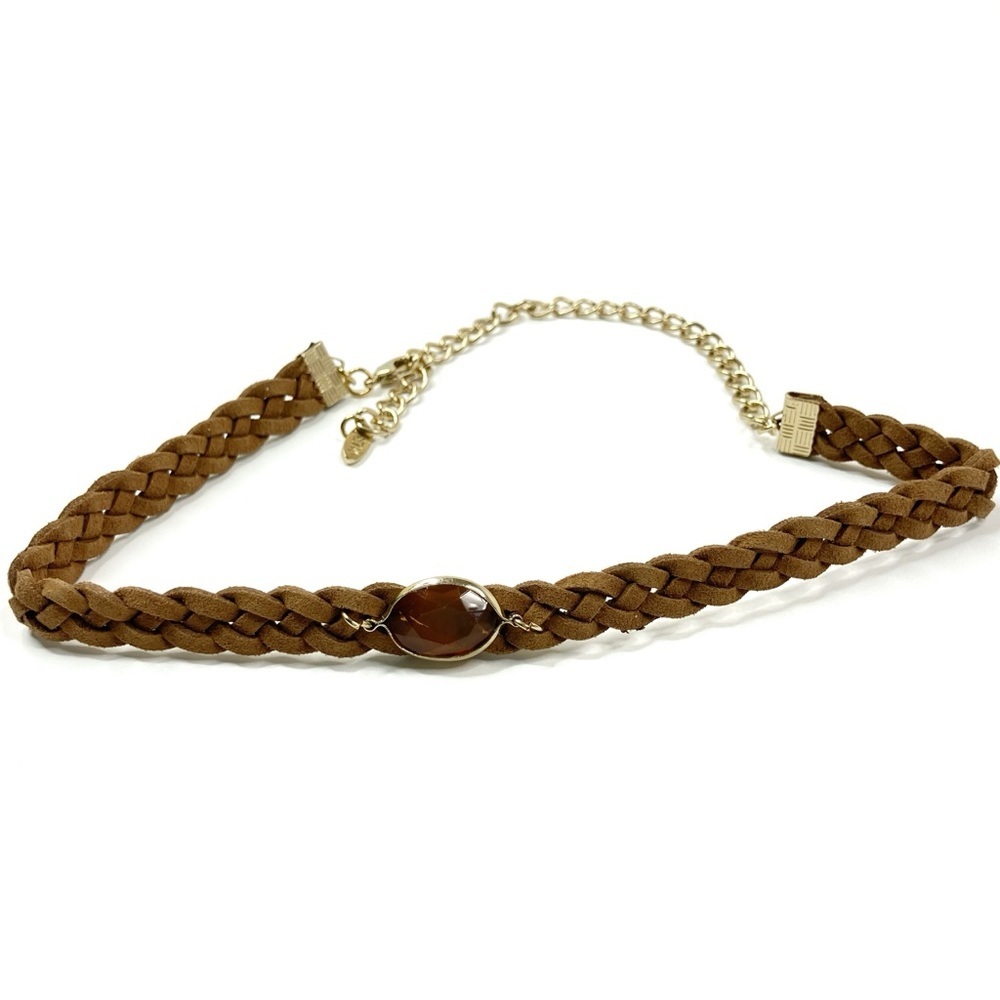 3/$30 ETK by Ettika | Brown Braided Cord Choker Necklace NEW!